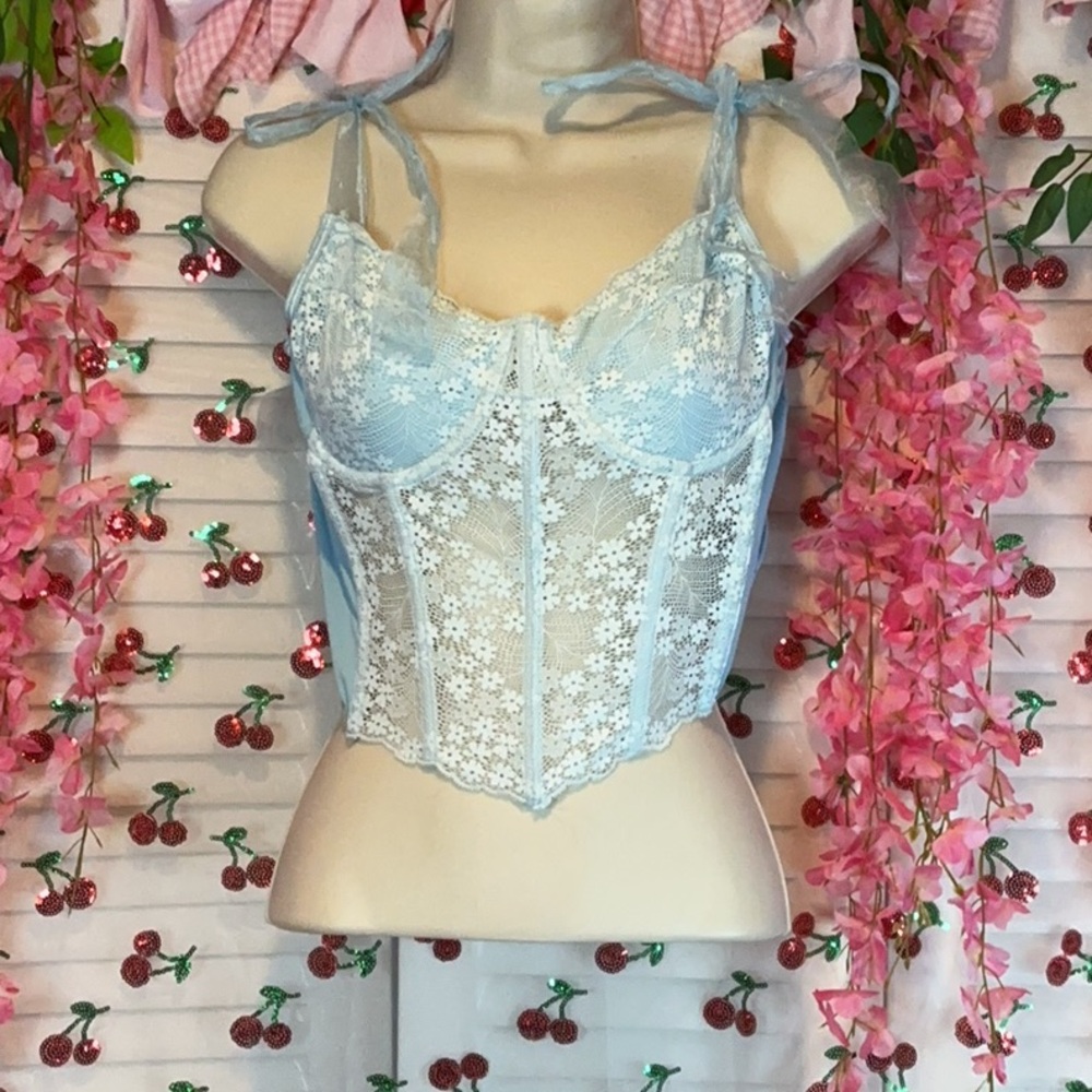Blue SHEIN corset